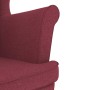 Sillón de tela rojo tinto 74x84x100 cm by , Armchairs - Ref: Foro24-4016898, Price: 229,14 €, Discount: %