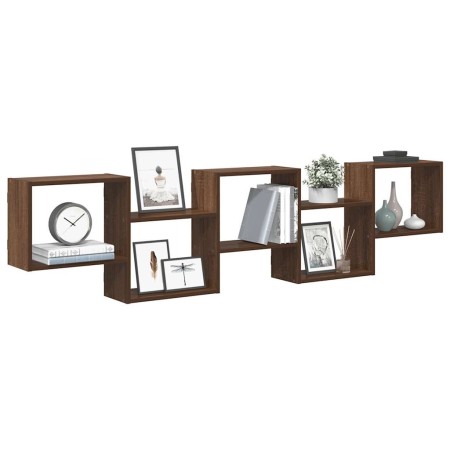 Estante cubo de pared 5 compartimentos madera roble marrón von , Regale und Regale - Ref: Foro24-860001, Preis: 53,75 €, Raba...