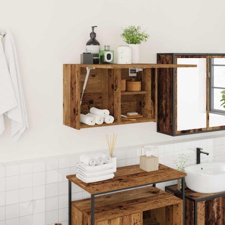 Mueble de pared baño madera ingeniería envejecida 60x25x40 cm by , bathroom vanities - Ref: Foro24-860074, Price: 50,98 €, Di...