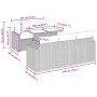 Set sofás jardín y cojines 6 pzas ratán sintético acacia gris by , Garden sets - Ref: Foro24-3326252, Price: 501,88 €, Discou...
