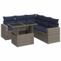 Set sofás jardín y cojines 6 pzas ratán sintético acacia gris von , Gartensets - Ref: Foro24-3326322, Preis: 497,52 €, Rabatt: %