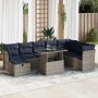 Set sofás jardín y cojines 9 pzas ratán sintético acacia gris von , Gartensets - Ref: Foro24-3327801, Preis: 699,33 €, Rabatt: %