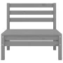 2-Sitzer Gartensofa aus massivem grauem Kiefernholz von vidaXL, Outdoor-Sofas - Ref: Foro24-3082374, Preis: 106,27 €, Rabatt: %