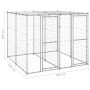 Hundezwinger aus Stahl mit Dach 4,84 m² (4,84 sqm) von vidaXL, Hundehütten und Zäune - Ref: Foro24-3082271, Preis: 368,55 €, ...