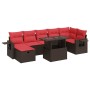 Set sofás jardín y cojines 8 pzas ratán sintético acacia negro | Foro24.es | Tu tienda online para hogar, jardín y más Foro24.es
