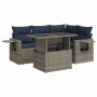 Set sofás jardín y cojines 5 pzas ratán sintético acacia negro by , Garden sets - Ref: Foro24-3326472, Price: 434,97 €, Disco...