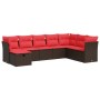 Set sofás de jardín 8 piezas y cojines ratán sintético marrón by , Garden sets - Ref: Foro24-3325340, Price: 573,00 €, Discou...