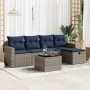 Set de muebles de jardín 6 pzas y cojines ratán sintético gris by , Garden sets - Ref: Foro24-3325377, Price: 406,17 €, Disco...