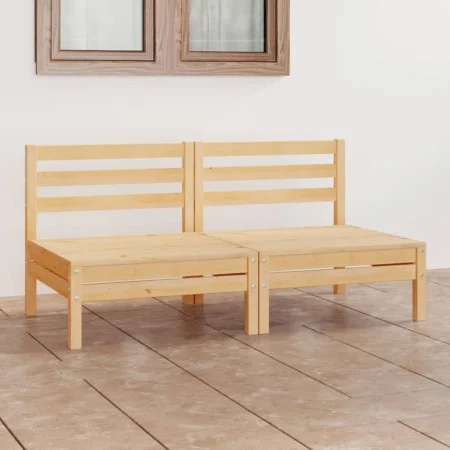 2-Sitzer-Gartensofa aus massivem Kiefernholz von vidaXL, Outdoor-Sofas - Ref: Foro24-3082372, Preis: 87,40 €, Rabatt: %