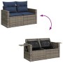 Juego de sofás jardín con cojines 5 pzas ratán sintético gris by , Garden sets - Ref: Foro24-3325467, Price: 369,46 €, Discou...