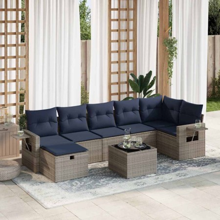Set de sofás de jardín y cojines 8 piezas ratán sintético gris von , Gartensets - Ref: Foro24-3325517, Preis: 582,26 €, Rabat...