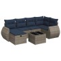 Set de sofás de jardín 7 pzas con cojines ratán sintético gris | Foro24.es | Tu tienda online para hogar, jardín y más Foro24.es