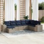 Set de sofás de jardín y cojines 8 piezas ratán sintético gris | Foro24.es | Tu tienda online para hogar, jardín y más Foro24.es