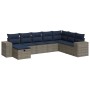 Set de sofás de jardín y cojines 8 piezas ratán sintético gris | Foro24.es | Tu tienda online para hogar, jardín y más Foro24.es