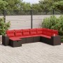 Set sofás de jardín 8 piezas y cojines ratán sintético marrón | Foro24.es | Tu tienda online para hogar, jardín y más Foro24.es