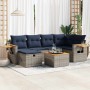 Set de sofás de jardín 7 pzas con cojines ratán sintético gris by , Garden sets - Ref: Foro24-3325981, Price: 503,03 €, Disco...