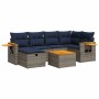 Set de sofás de jardín 7 pzas con cojines ratán sintético gris by , Garden sets - Ref: Foro24-3325981, Price: 503,03 €, Disco...