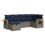 Set de muebles de jardín 6 pzas y cojines ratán sintético gris de , Conjuntos de jardín - Ref: Foro24-3325974, Precio: 473,82 €