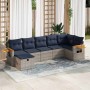 Set de sofás de jardín 7 pzas con cojines ratán sintético gris von , Gartensets - Ref: Foro24-3325988, Preis: 540,14 €, Rabat...