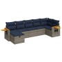 Set de sofás de jardín 7 pzas con cojines ratán sintético gris von , Gartensets - Ref: Foro24-3325988, Preis: 540,14 €, Rabat...