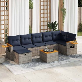 Set de sofás de jardín y cojines 8 piezas ratán sintético gris von , Gartensets - Ref: Foro24-3325995, Preis: 577,67 €, Rabat...