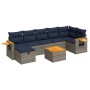 Set de sofás de jardín y cojines 8 piezas ratán sintético gris von , Gartensets - Ref: Foro24-3325995, Preis: 577,67 €, Rabat...
