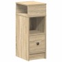 Mesilla de noche con cajón roble sonoma 25x31x66 cm von , Nachttische - Ref: Foro24-858618, Preis: 50,13 €, Rabatt: %
