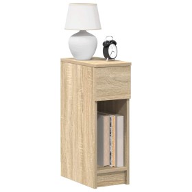 Mesillas de noche con cajón 2 uds roble Sonoma 20x36x60 cm de , Mesitas de noche - Ref: Foro24-858700, Precio: 75,23 €, Descu...