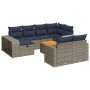 Set de sofás de jardín 11 pzas y cojines ratán sintético gris von , Gartensets - Ref: Foro24-3326085, Preis: 686,59 €, Rabatt: %