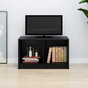 Massiver TV-Schrank aus schwarzem Kiefernholz, 70 x 33 x 42 cm von vidaXL, TV-Möbel - Ref: Foro24-809946, Preis: 32,80 €, Rab...