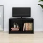 Massiver TV-Schrank aus schwarzem Kiefernholz, 70 x 33 x 42 cm von vidaXL, TV-Möbel - Ref: Foro24-809946, Preis: 32,80 €, Rab...