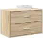 Armario con 2 cajones roble sonoma 60x31x40 cm von , Schubladen - Ref: Foro24-858825, Preis: 59,51 €, Rabatt: -5%%