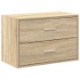 Armario con 2 cajones roble sonoma 60x31x40 cm von , Schubladen - Ref: Foro24-858825, Preis: 59,51 €, Rabatt: -5%%