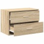 Armario con 2 cajones roble sonoma 60x31x40 cm von , Schubladen - Ref: Foro24-858825, Preis: 59,51 €, Rabatt: -5%%