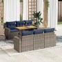 Set de sofás de jardín 7 pzas con cojines ratán sintético gris von , Gartensets - Ref: Foro24-3327001, Preis: 555,95 €, Rabat...