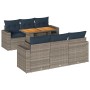 Set de sofás de jardín 7 pzas con cojines ratán sintético gris von , Gartensets - Ref: Foro24-3327001, Preis: 555,95 €, Rabat...