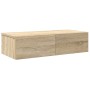 Estante de pared con cajones madera contrachapada roble sonoma by , Shelves and shelves - Ref: Foro24-859970, Price: 54,62 €,...