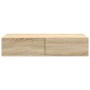 Estante de pared con cajones madera contrachapada roble sonoma von , Regale und Regale - Ref: Foro24-859979, Preis: 59,04 €, ...