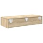 Estante de pared con cajones madera contrachapada roble sonoma von , Regale und Regale - Ref: Foro24-859979, Preis: 59,04 €, ...