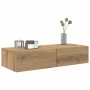Estante de pared cajones madera contrachapada roble artesanal by , Shelves and shelves - Ref: Foro24-859985, Price: 57,25 €, ...