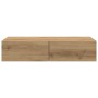 Estante de pared cajones madera contrachapada roble artesanal by , Shelves and shelves - Ref: Foro24-859985, Price: 57,25 €, ...