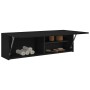 Mueble de pared de baño madera ingeniería negro 100x25x30 cm by , bathroom vanities - Ref: Foro24-860095, Price: 63,02 €, Dis...