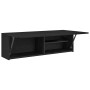 Mueble de pared de baño madera ingeniería negro 100x25x30 cm by , bathroom vanities - Ref: Foro24-860095, Price: 63,02 €, Dis...