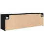 Mueble de pared de baño madera ingeniería negro 100x25x30 cm by , bathroom vanities - Ref: Foro24-860095, Price: 63,02 €, Dis...