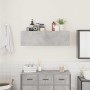 Mueble pared baño madera ingeniería gris hormigón 100x25x30cm by , bathroom vanities - Ref: Foro24-860097, Price: 52,55 €, Di...