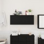Mueble de pared de baño madera ingeniería negro 100x25x40 cm de , Tocadores de baño - Ref: Foro24-860104, Precio: 71,27 €, De...