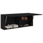 Mueble de pared de baño madera ingeniería negro 100x25x40 cm de , Tocadores de baño - Ref: Foro24-860104, Precio: 71,27 €, De...