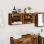 Mueble de pared baño madera ingeniería envejecida 100x25x40 cm by , bathroom vanities - Ref: Foro24-860110, Price: 70,47 €, D...