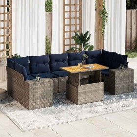 Comprar Set de sofás de jardín y cojines 8 piezas