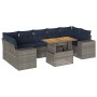 Set de sofás de jardín y cojines 8 piezas ratán sintético gris | Foro24.es | Tu tienda online para hogar, jardín y más Foro24.es